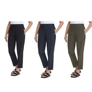 NWT Kirkland Signature Women's Ankle Pants Black Blue Green XS-2X $50 10HL231